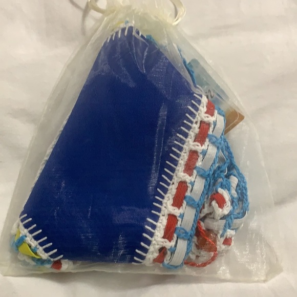 Blue Crochet Trim Bikini - Picture 4 of 9